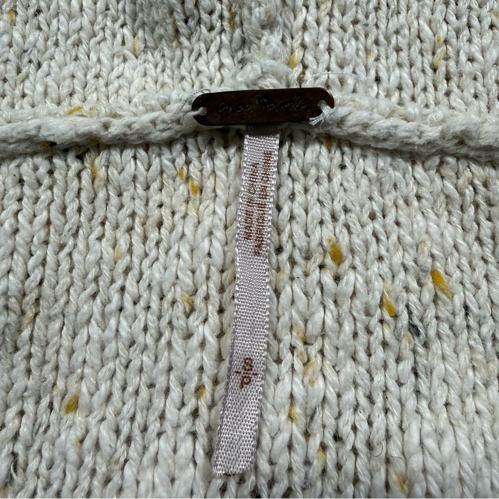 Women’s Free People Baja Babe Hacci Hooded Sweater Size S - Picture 4 of 6